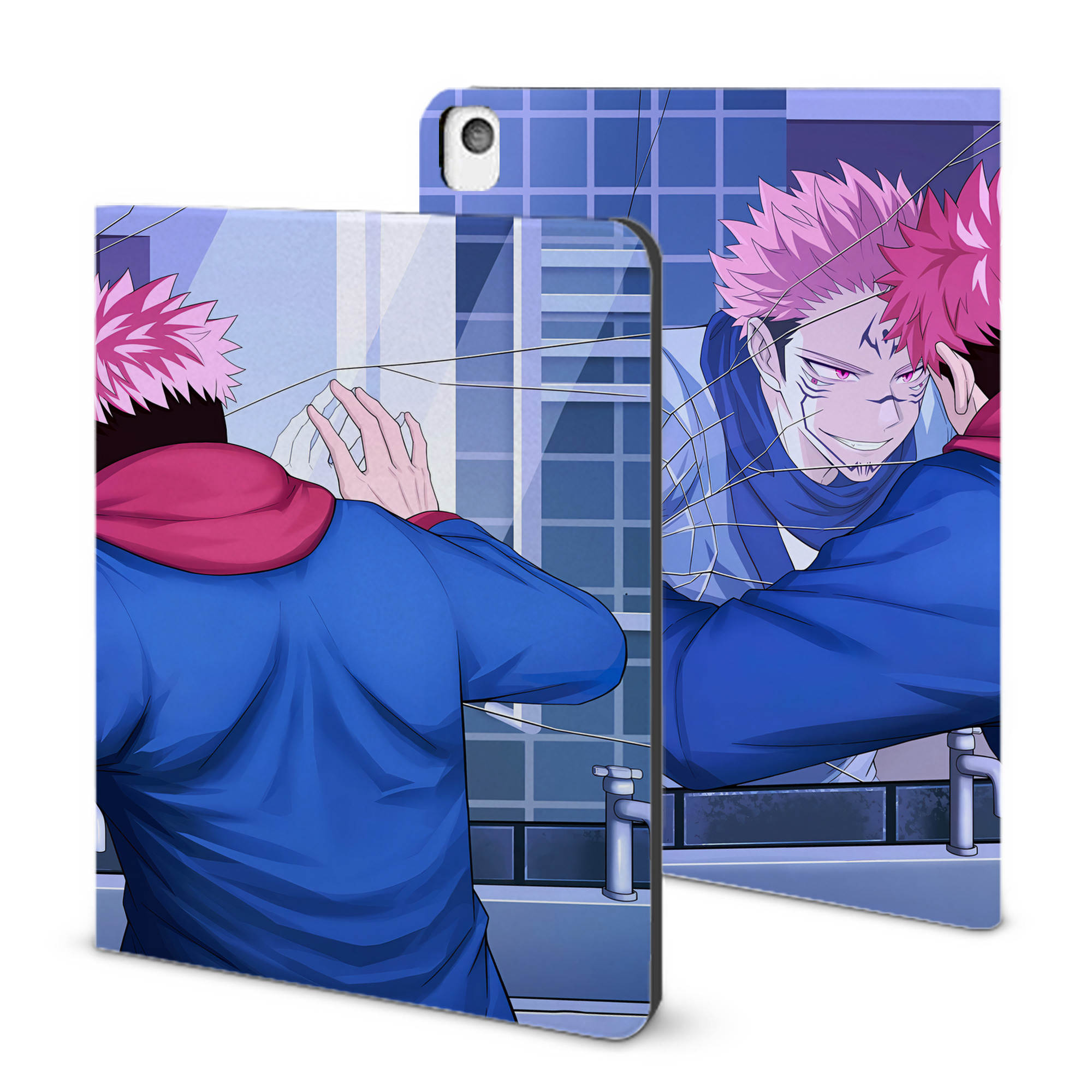 （画像用） 呪術廻戦 Jujutsu Kaisen IPadケース ペンホルダー付き ブックスタイルデザイン